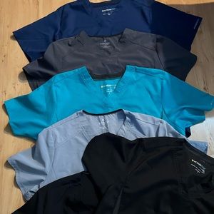 Men’s Sz Large Scrub Top 6 Lot